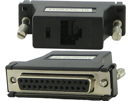 04031240 DBA0010 8pck - 8 pack of #04006950 IOLAN-RJ45F to DB25F (DTE) crossover adapter. by PERLE