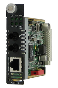 05041980 C-1110-M2ST2 - 10/100/1000 Gigabit Ethernet Media and Rate Converter Module. 10/100/1000BASE-T (RJ-45) [100 m/328 ft.] by PERLE