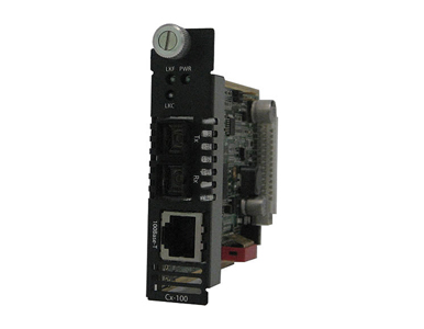 05051310 C-100-S2SC120 - Fast Ethernet Media Converter Module 100BASE-TX (RJ-45) [100 m/328 ft.] to 100Base-ZX 1550nm single mod by PERLE