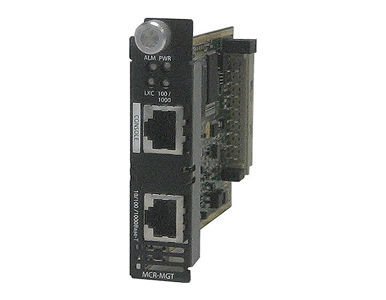 05051900 MCR-MGT- Management Module for the MCR chassis. 10/100/1000 ethernet RJ45, serial console port RJ45, SNMP read/write, T by PERLE