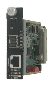 05052190 CM-1110-SFP - 10/100/1000 Gigabit Ethernet Managed Media and Rate Converter Module. 10/100/1000BASE-T (RJ-45) [100 m/32 by PERLE