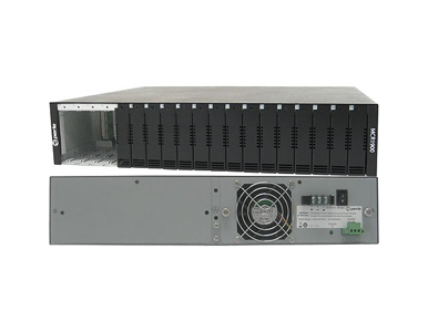 05059920 MCR1900-DC - 19 slot chassis for media Converter module for MCR chassis. Single 48vDC power expandable to dual DC power by PERLE
