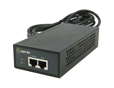 05059984 - PINJ30 PoE Power Injector. One port 10/100/1000Base-T , 30 watts, IEEE 802.3at compliant. PoE+ and PoE compatible by PERLE