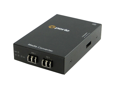 05060084 S-100MM-S2LC40 - Fast Ethernet Fiber to Fiber Stand-Alone Media Converter 100BASE-FX 1310nm multimode (LC) [2 km/1.2 mi by PERLE