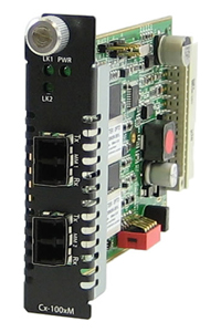05061020 C-100MM-M2LC2 - Fast Ethernet Fiber to Fiber Media Converter Module 100BASE-FX 1310nm multimode (LC) [2 km/1.2 miles] t by PERLE
