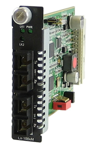 05061060 C-100MM-S2SC40 - Fast Ethernet Fiber to Fiber Media Converter Module 100BASE-FX 1310nm multimode (SC) [2 km/1.2 miles] by PERLE