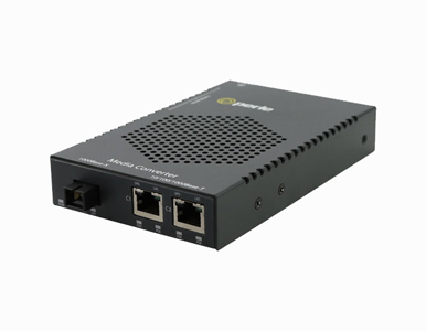 05079990 - S-1110DHP-SC10D-XT - Gigabit Industrial Temperature Media and Rate Converter with Type 4 High-Power PoE PSE (up to 10 by PERLE