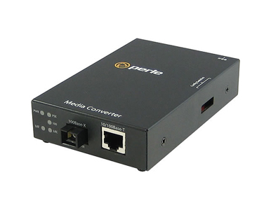 05090250 S-110P-S1SC20D-XT - 10/100 Fast Ethernet Stand-Alone Industrial Temperature Media Rate Converter with PoE Power Sourcin by PERLE