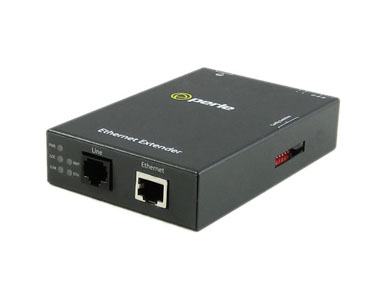 06003650 eX-1S1110-RJ-XT - Gigabit Industrial Temperature Ethernet Extender - 1 port 10/100/1000Base-T (RJ-45) . RJ45 Interlink by PERLE