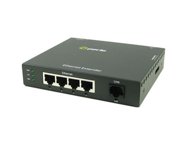 06003684 eX-4S110-RJ - Fast Ethernet Stand-Alone Ethernet Extender - 4 port 10/100Base-TX (RJ-45) . RJ45 Interlink ( VDSL2 ) con by PERLE