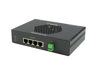 06004540 eXP-4S110L-TB-XT - Fast Ethernet Stand-Alone Industrial Temperature PoE Ethernet Extender - 4 port 10/100Base-TX (RJ-45 by PERLE