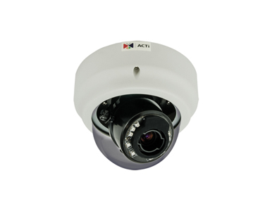 B63 - 2MP Video Analytics Indoor Zoom Dome Camera with Day/Night Mode, Adaptive IR, Extreme WDR, SLLS, 3x Zoom Lens by ACTi