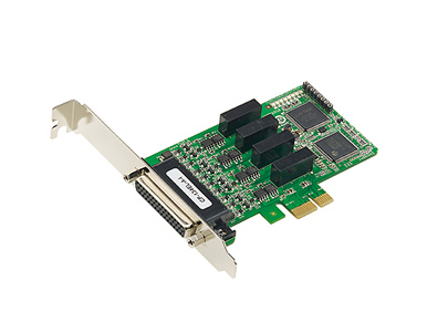 CP-134EL-A-I-DB25M - 4 Port PCIe Board, w DB25M Cable, low profile, RS-422485, w Surge, w Isolation by MOXA