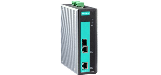 EDR-G902-T - Industrial Gigabit Secure Router, 1 WAN, Firewall/NAT, 10 VPN Tunnel, -40 to 75  Degree C operating temperature by MOXA