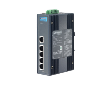 EKI-2525PA-AE - 5-port 10/100Mbps unmanaged POE Ethernet switch by Advantech/ B+B Smartworx