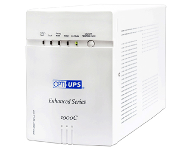 ES1000C - 8-Outlet Line Interactive Uninterruptible Power Supply 700W 1000VA Enhanced Series by OPTI-UPS