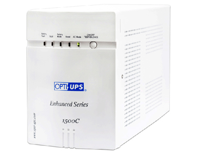 ES1500C - 980W 1400VA Enhanced Series 8-Outlet Line Interactive Uninterruptible Power Supply by OPTI-UPS