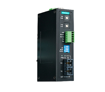 ICF-1150-M-ST-IEX - Industrial RS-232/422/485 to Fiber Optic Converter, ST Multi-mode, IECEx Certification Approval by MOXA