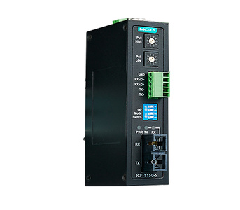ICF-1150-S-SC - Industrial RS-232/422/485 to Fiber Optic Converter, SC Single mode by MOXA