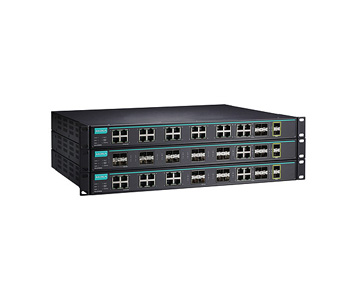ICS-G7826A-20GSFP-4GTXSFP-2XG-HV-HV - Layer 3 Full Gigabit managed Ethernet switch with 20 100/1000BaseSFP slots, 4 10/100/1000B by MOXA