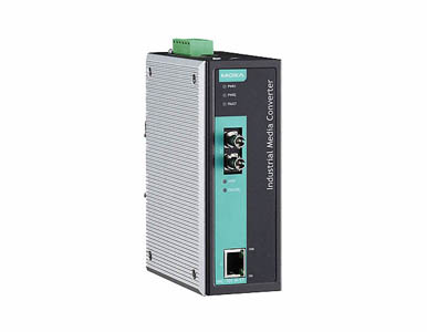 IMC-101-M-ST-T-IEX - Industrial Media Converter, multi mode, ST, -40 to 75  Degree C , IECEx Certification Approval by MOXA