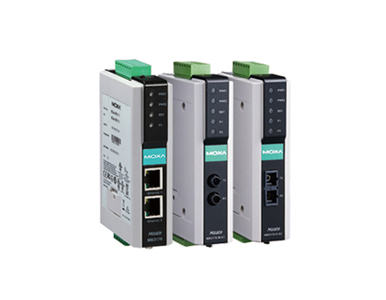 MGate MB3170-M-ST-T - 1-port advanced Modbus gateway with 1 100BaseF(X) multi-mode fiber port (ST connectors), -40 to 75 Degree by MOXA