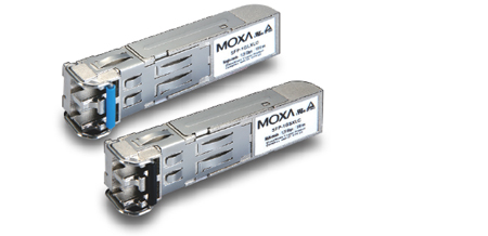 SFP-1GTXRJ45-T - SFP module with 10/100/1000 Base-T port, RJ-45 Connector, -40~75 Degree C Operation Temperature by MOXA