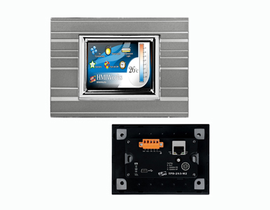 TPD-283-M2 - 2.8' High Resolution TFT Color Touch, support PoE Ethernet Port and RS 485 (Gray Panel) by ICP DAS