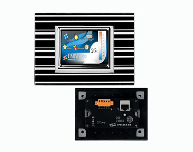 TPD-283-M3 - 2.8' High Resolution TFT Color Touch, support PoE Ethernet Port and RS 485 (Balck Panel) by ICP DAS
