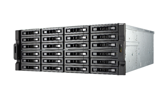 TS-EC2480U-E3-4GE-R2-US - 24-Bay 10GbE iSCSI NAS, 4U, SATA 6G, 4 x 1GbE, 2 x 10GbE (SFP+), 40GbE-ready, Redundant PSU by QNAP