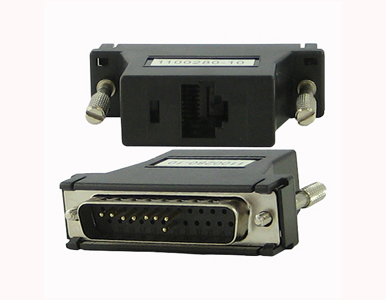 04006960 DBA0011 - IOLAN 8-wire, RJ-45F to DB-25M crossover (DTE)  adapter for console port. by PERLE