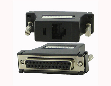 04007010 DBA0010C - RJ-45F to DB-25F crossover (DTE) adapter for IOLAN with Sun/Cisco pinout. by PERLE