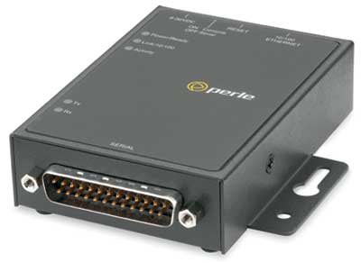 04030024 IOLAN SDS1 Secure Device Server ( Terminal Server ) - 1 x DB25M connector, software selectable RS232/422/485 interface, by PERLE