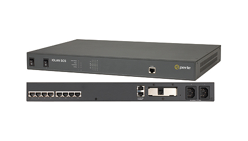 04030234 IOLAN SCS8 DAC US - 8 x RJ45 serial ports, Dual AC power, RS232 interface, Dual 10/100/1000 Ethernet by PERLE