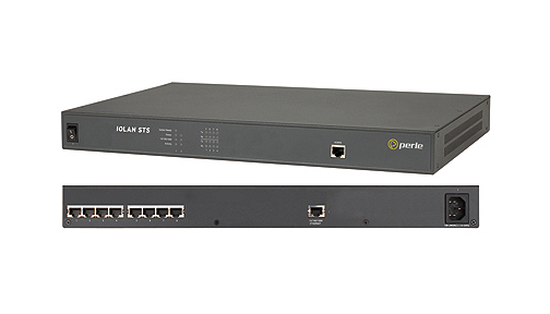 04030414 IOLAN STS8 Secure Terminal Server - 8 x RJ45 connector, 10/100/1000 Ethernet 1U rack mount, RS232 interface, advanced d by PERLE