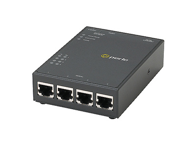 04030834 IOLAN STS4 D Secure Terminal Server - 4 x RJ45 connector, 10/100 Ethernet, desktop/wall mount, RS232 interface, advance by PERLE