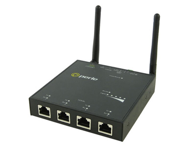 04031684 IOLAN SDG4 W Device Server: Wireless LAN (WiFi) client IEEE 802.11 a, b, g, n @ 2.4Ghz/5Ghz, 4 x RJ45 connectors by PERLE