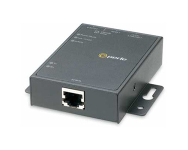04031824 IOLAN SDS1 GR Secure Device Server: 1 x RJ45 10 pin connector with software selectable RS232/422/485 interface, 10/100/ by PERLE