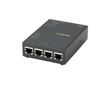 04031910 IOLAN SDS4P GR PoE Secure Device Server - 4 x RJ45 10 pin connector with software selectable RS232/422/485 interfaces by PERLE