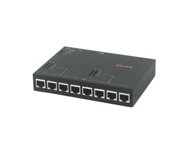 Perle - IOLAN SDG8 P Device Server: 8 x RJ45 connector with software selectable RS232/422/485 interfaces, 10/100/1000 Ethernet, by PERLE
