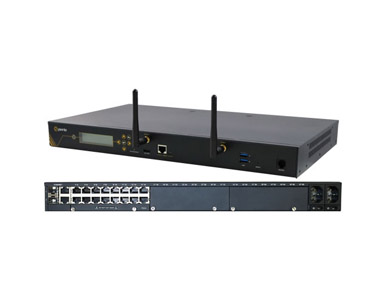 04032804 - IOLAN SCG18 R-WM Console Server: 16 x RS232 RJ45 interfaces with software configurable Cisco pinouts by PERLE