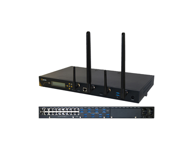 04033444 IOLAN SCG34 RU-LAWM Console Server - 16 x RS232 RJ45 interfaces with software configurable Cisco pinouts, 18 x USB Port by PERLE
