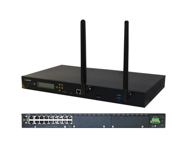 04035330 IOLAN SCG18 S-LAD Console Server: 16 x software selectable RS232/422/485 RJ45 interfaces, 2 x USB Ports by PERLE