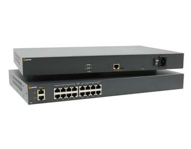 Perle - IOLAN SCR020 Console Server: 18 x Console Management Ports (16 x RS232 RJ45, 2 x USB), 2 x 1G Ethernet Uplink Ports, AC by PERLE