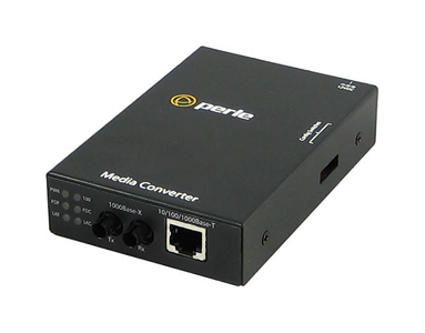 05040984 S-1110-M2ST2 - 10/100/1000 Gigabit Ethernet Stand-Alone Media and Rate Converter. 10/100/1000BASE-T (RJ-45) [100 m/328 by PERLE