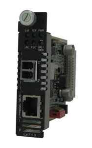 05042990 CM-1110-M2LC2 - 10/100/1000 Gigabit Ethernet Media and Rate Converter Managed Module. 10/100/1000BASE-T (RJ-45) [100 m/ by PERLE
