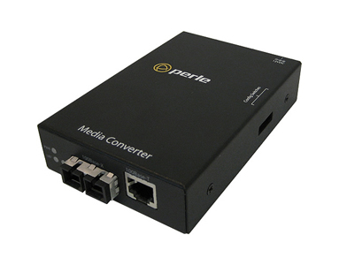 05050234 S-100-S2SC20 - Fast Ethernet Stand-Alone Media Converter 100BASE-TX (RJ-45) [100 m/328 ft.] to 100Base-LX 1310nm single by PERLE