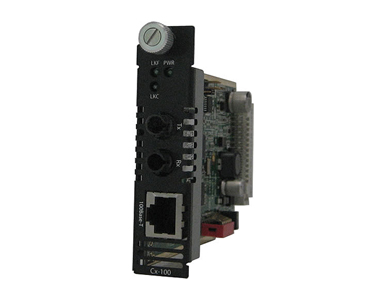 05051200 C-100-M2ST2 - Fast Ethernet Media Converter Module 100BASE-TX (RJ-45) [100 m/328 ft.] to 100BASE-FX 1310nm multimode (S by PERLE