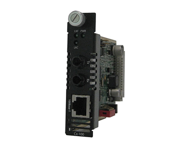 05051330 C-100-S2ST40 - Fast Ethernet Media Converter Module 100BASE-TX (RJ-45) [100 m/328 ft.] to 100Base-EX 1310nm single mode by PERLE