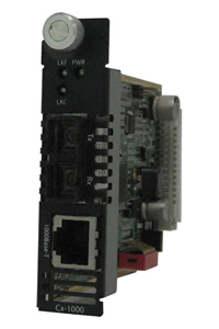 05052030 CM-1000-S2SC10 - Gigabit Ethernet Media Converter Managed Module. 1000BASE-T (RJ-45) [100 m/328 ft.] to 1000BASELX/LH 1 by PERLE